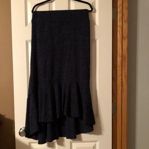 Large Luna Claire Navy Skirt